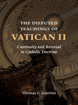 cover image of The Disputed Teachings of Vatican II